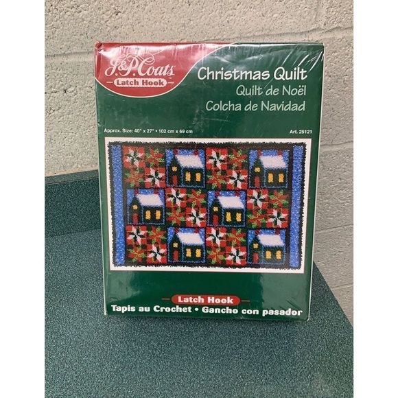 J.&P. Coats Other - J.&P. Coats Latch Hook Christmas Quilt Kit New Vintage Sealed